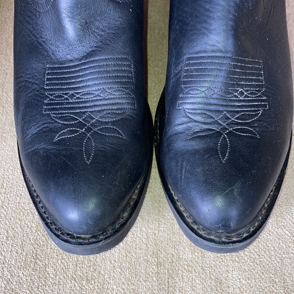 DURANGO Mens Black Oil Resistant Leather Western 11” Boots Size 11EE - Picture 5 of 12